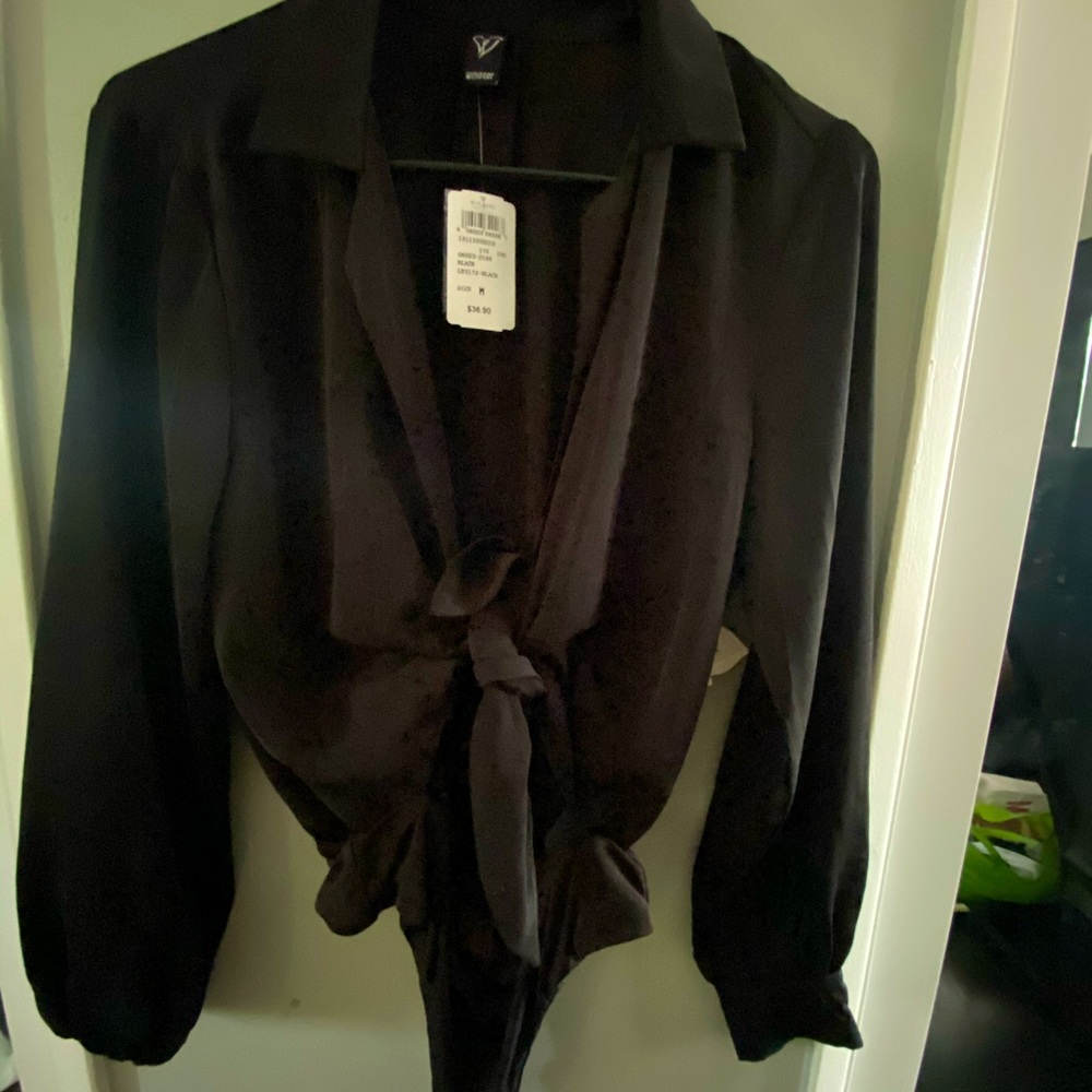 Black Long Sleeve Bodysuit